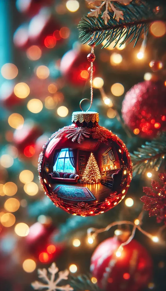 Enchanting Christmas Tree with Elegant Ornaments
