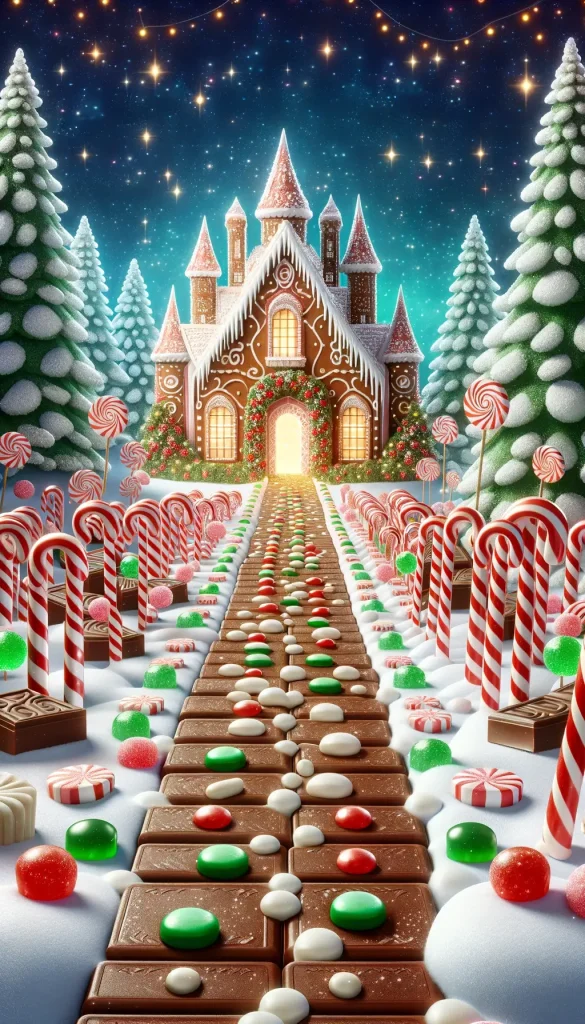 Candy theme decorated church