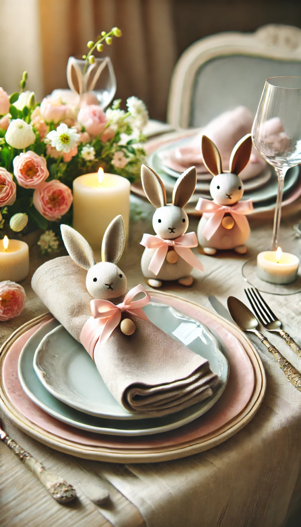 DIY Easter Bunny Napkin Rings