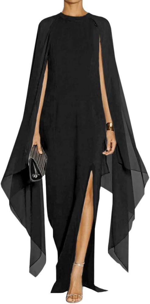 Chiffon Sleeve Evening Dress