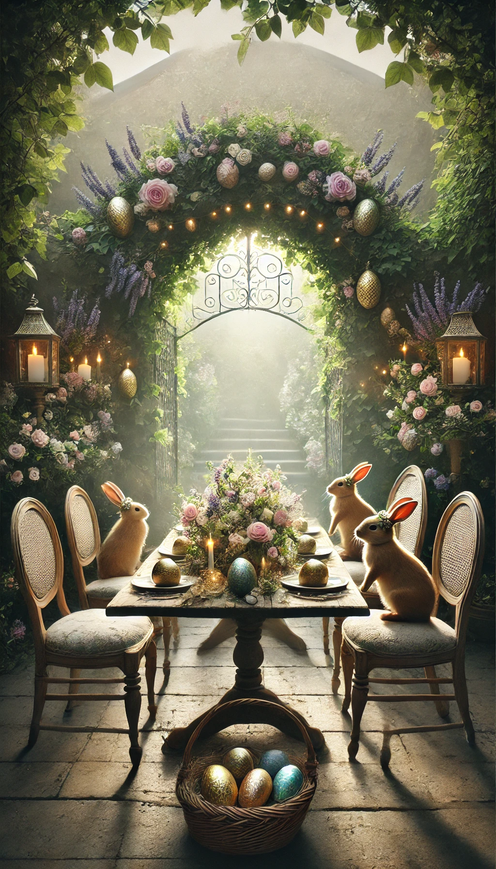 Easter Celebration in a Hidden Garden