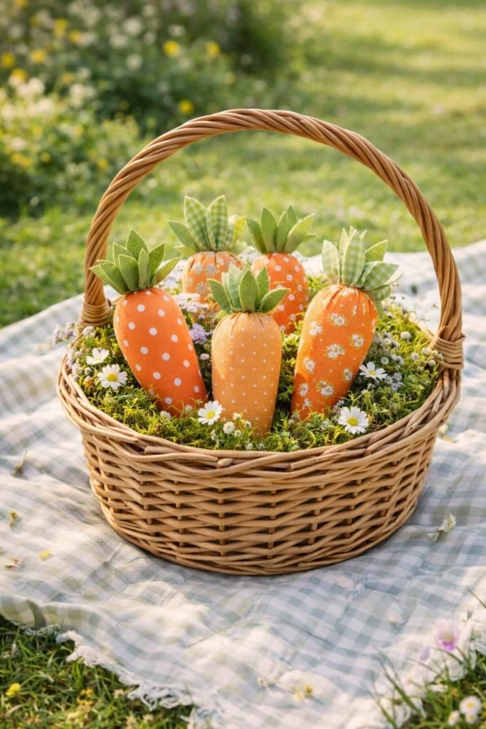 Fabric Carrot Decorations
