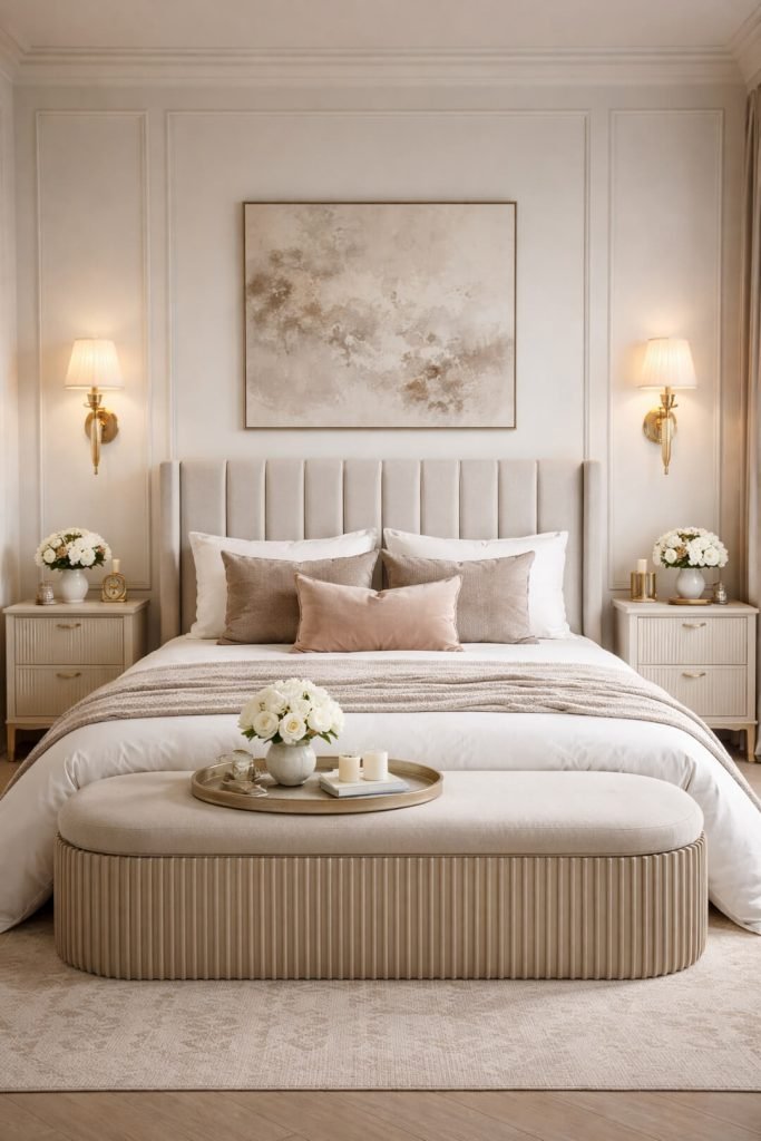 Wall scones for stylish bedroom