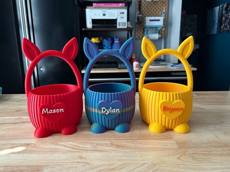 Cute Easter Basket 3D Print Decor