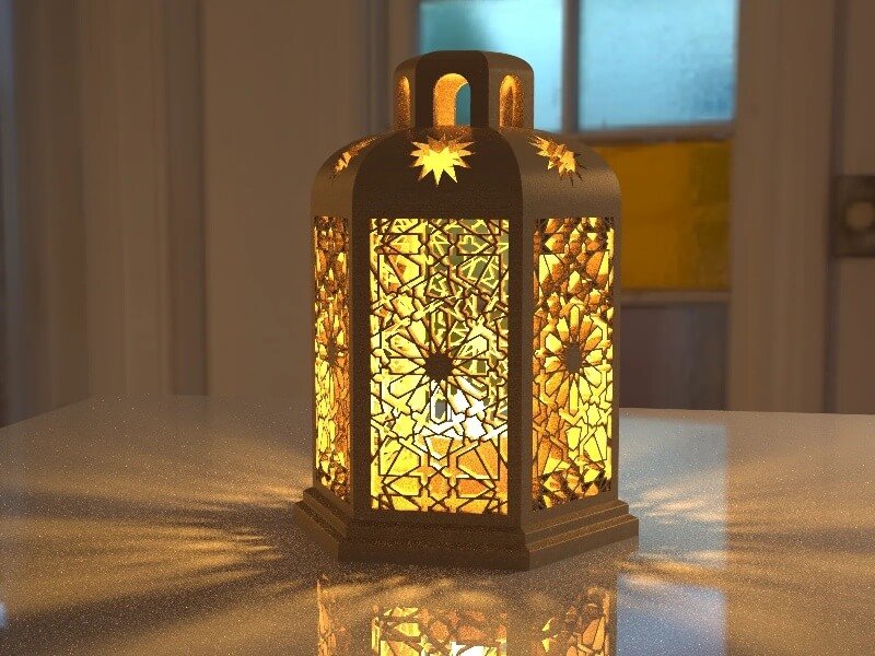 Decorative easter lantern