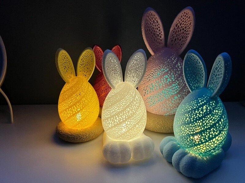 Easter Bunny Egg Lamp 3D Model