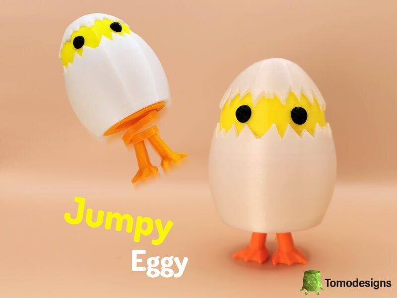 Jumpy eggy Easter 3D Print Idea