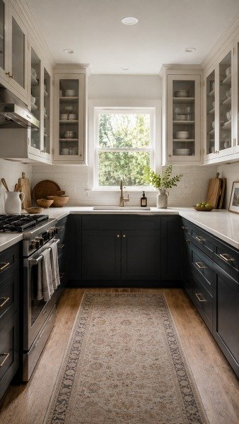 Two-Tone Cabinets – Contemporary Contrast