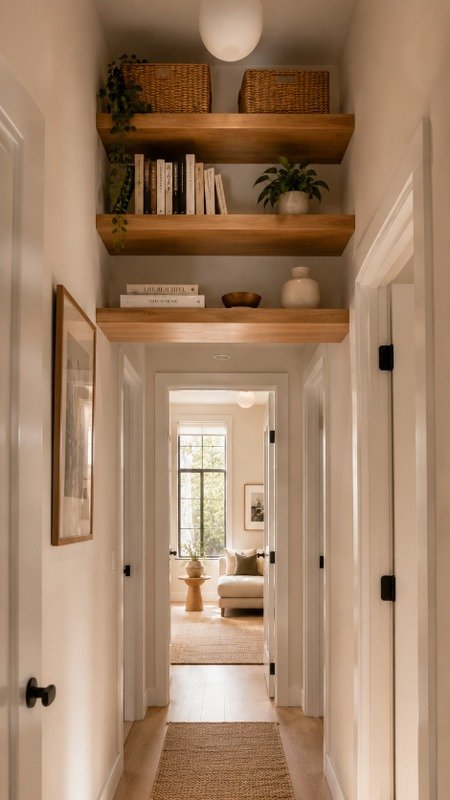 Add Shelves Above Doorways