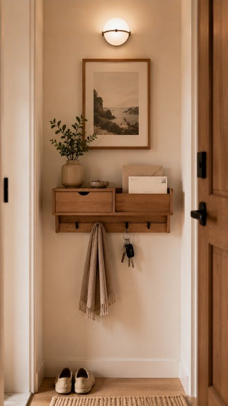 Add a Wall-Mounted Entryway Organizer
