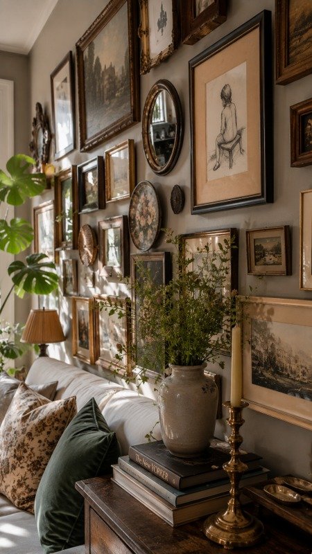 Budget-Friendly Thrifted Gallery Wall