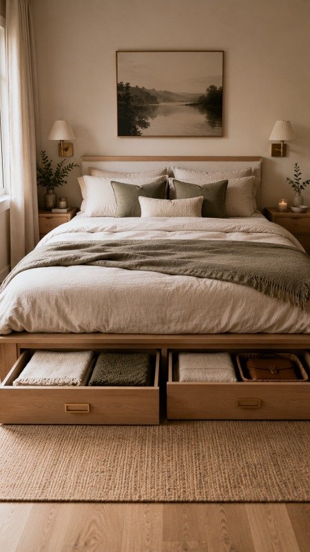 Choose a Bed with Built-In Drawers