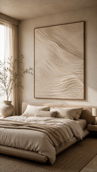 Curved Ripple Texture Canvas