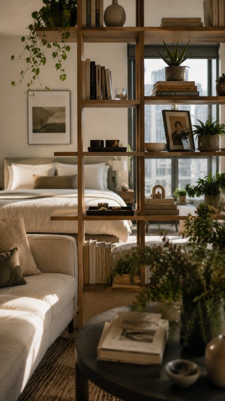 Double-Sided Shelving Unit