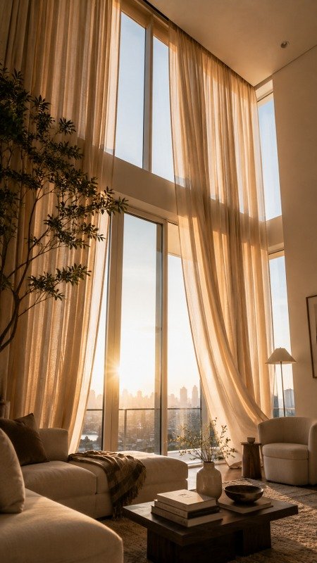 Floor-to-Ceiling Curtains