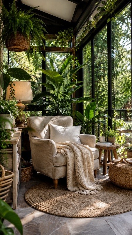 Greenhouse-Inspired Nook