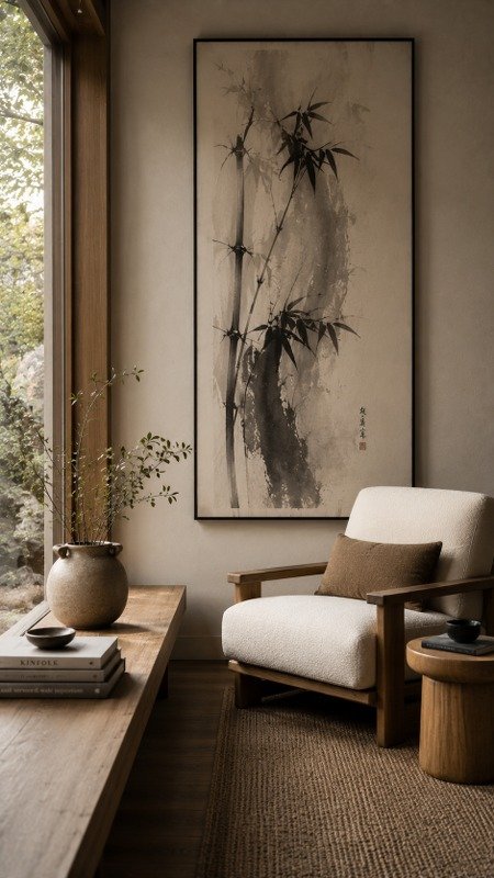 Japanese-Inspired Ink Art
