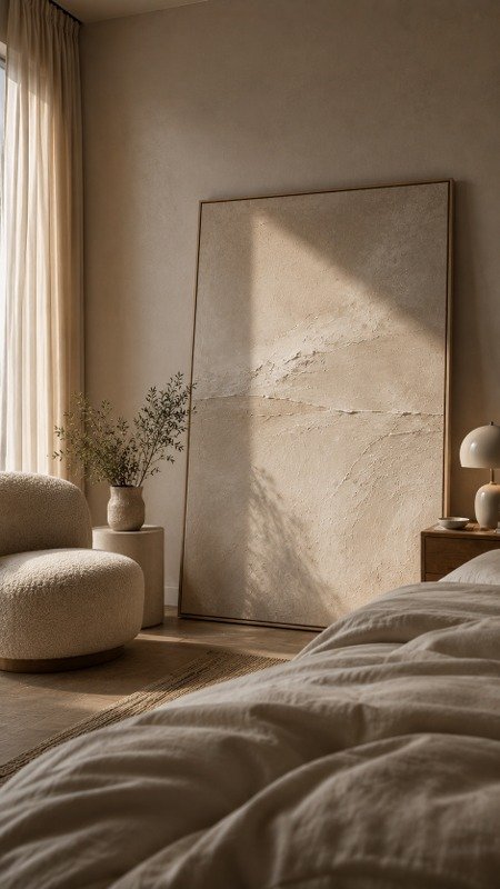 Lean Framed Art Against the Wall