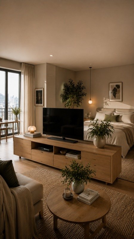Low Media Console Divider