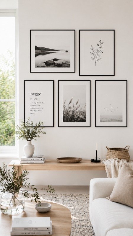 Minimalist Scandinavian Gallery Wall