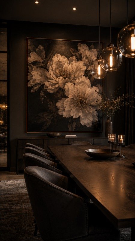 Moody Floral Artwork