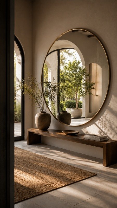 Oversized Round Mirror