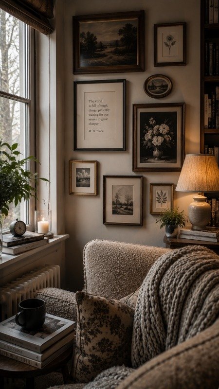 Reading Nook Mini Gallery Wall