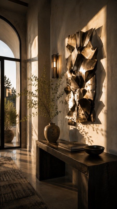 Sculptural Metal Wall Décor