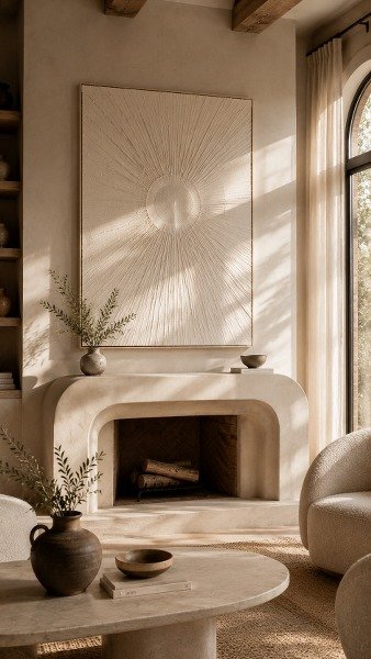 Sculptural Sunburst Design