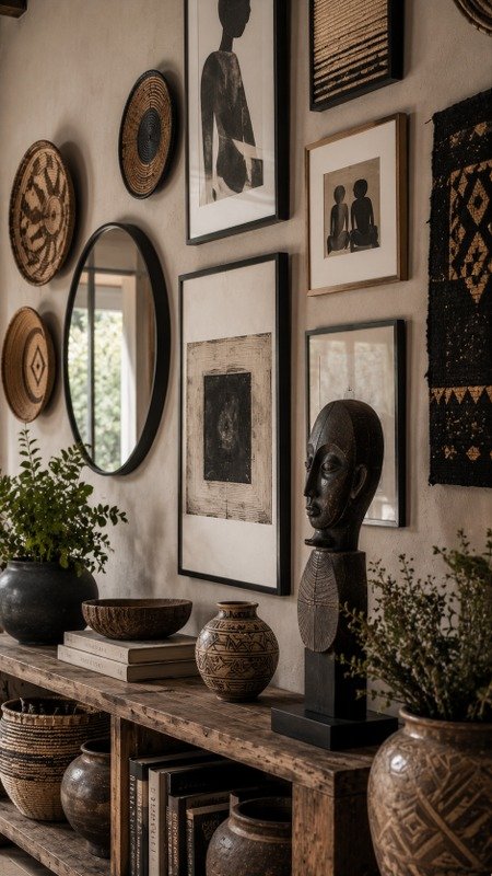 Textured Wall Décor and Art Mix
