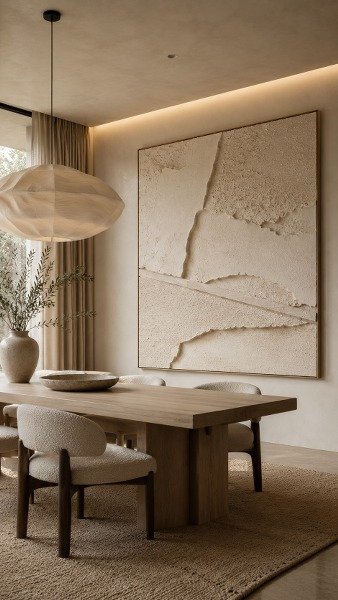 Travertine-Inspired Relief Panel