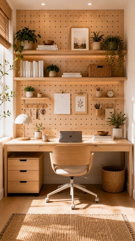 Turn a Pegboard into a Storage Wall