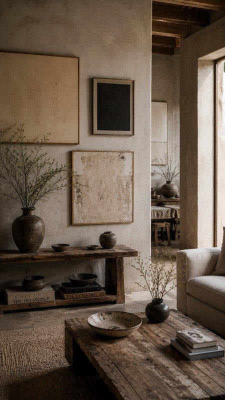 Wabi-Sabi Minimal Art Display