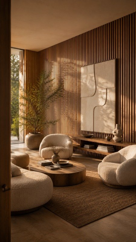 Wooden Slat Feature