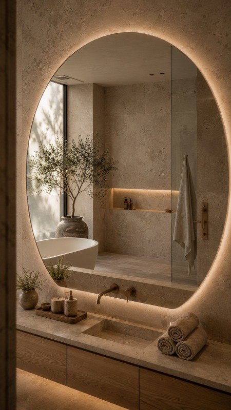 Backlit Bathroom Mirror