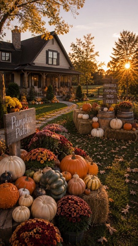 Build a Life-Size Pumpkin Patch Display