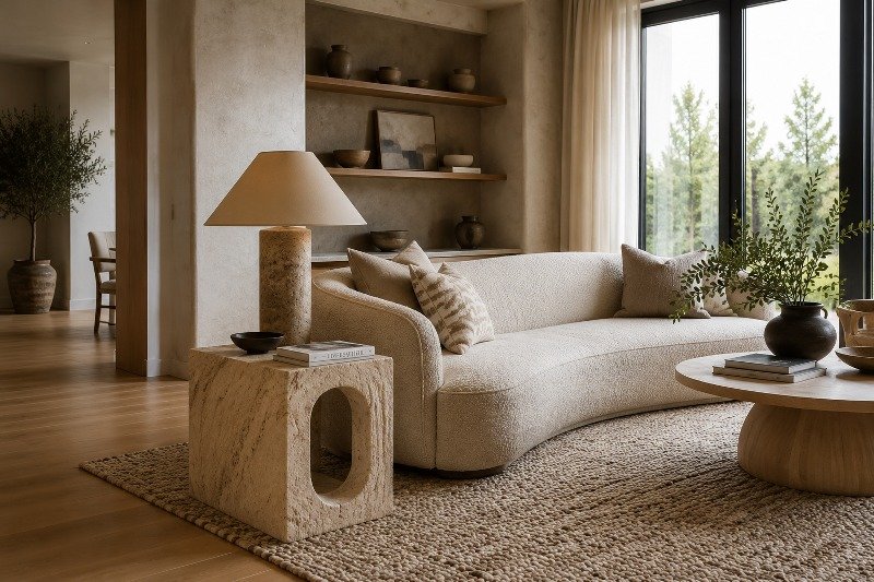 Create a Faux Travertine Side Table