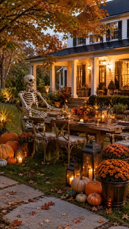 Create a Giant Skeleton Garden Party