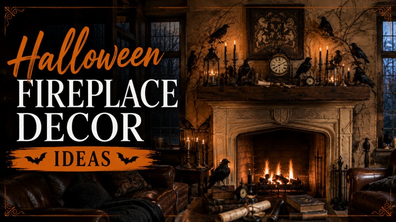 Halloween Fireplace Decor Ideas