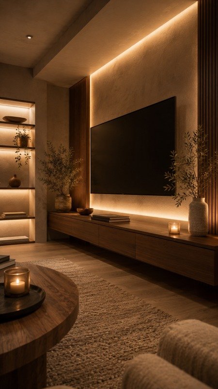Warm TV Backlighting