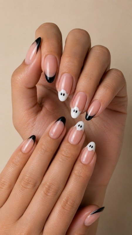 White Ghost French Tips